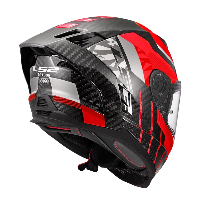 Integrálna helma na motorku LS2 FF807 Dragon Trax červená