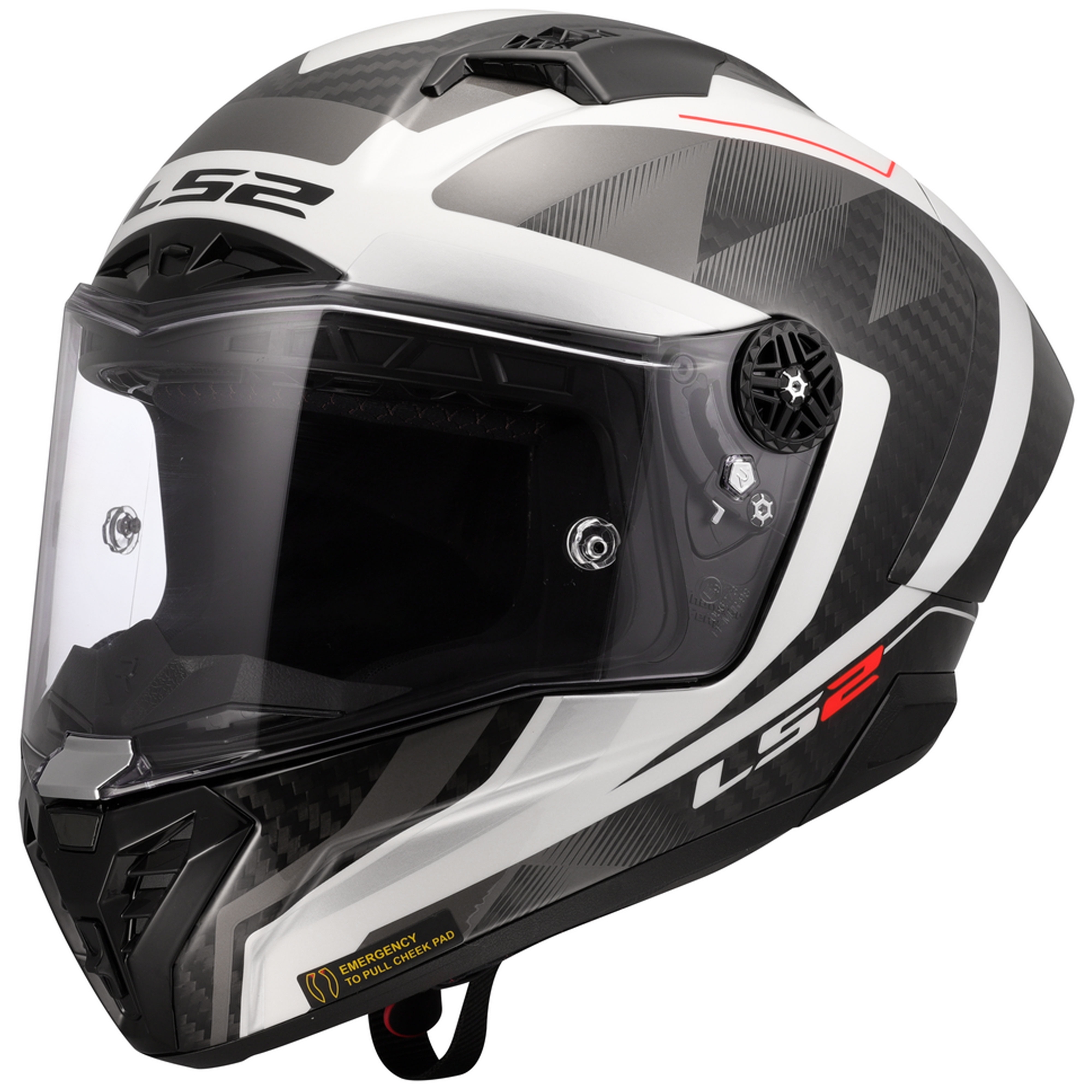 Integrálna prilba na motorku LS2 FF805 Thunder C GP Aero Raute bielo-šedá Veľkosť: XS