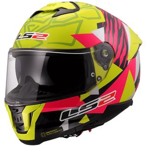 Integrálna prilba na motorku LS2 FF808 Stream II Tiger fluo žlto-ružová