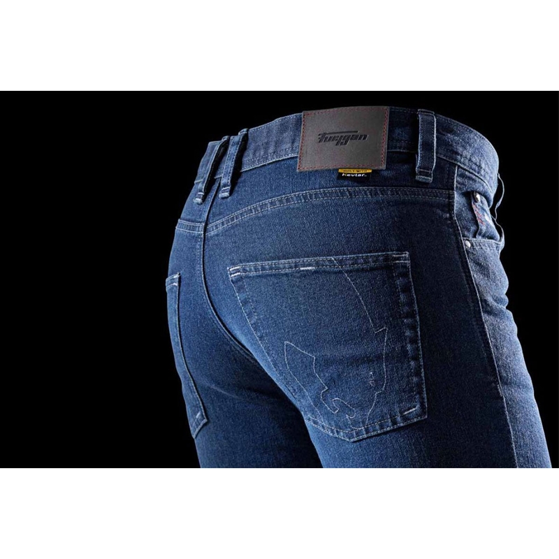 Džínsy na motorku Furygan K12 X Kevlar® Straight modré