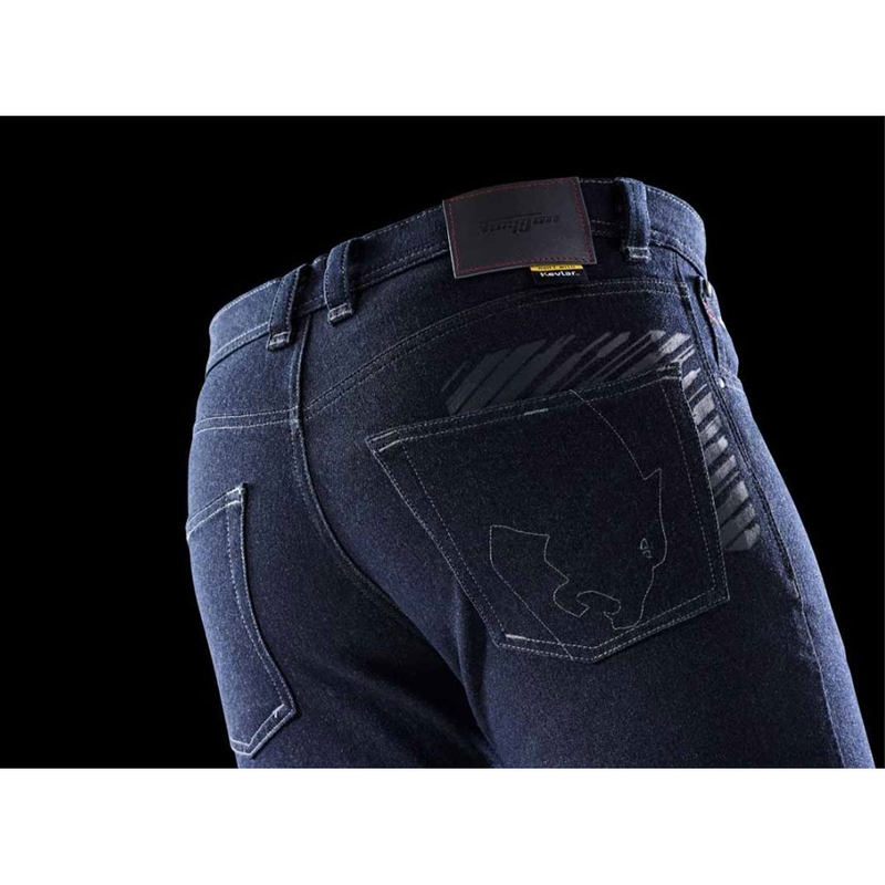 Džínsy na motorku Furygan Tyron X Kevlar® Slim tmavo modré