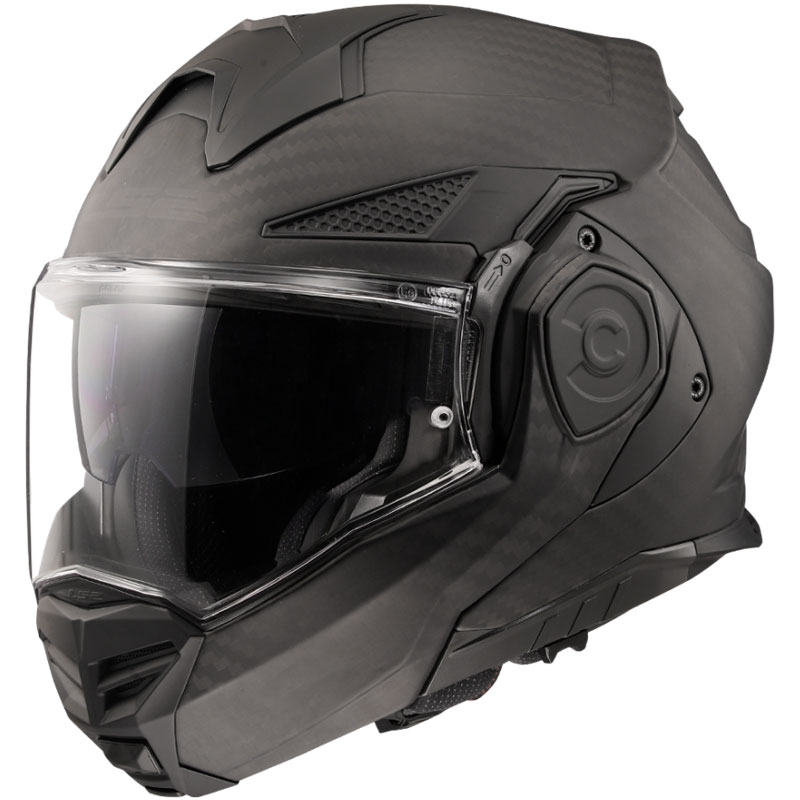 Preklápacia helma na motorku LS2 FF901 Advant X Solid Carbon matná čierna Veľkosť: S