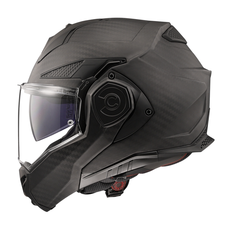 Preklápacia helma na motorku LS2 FF901 Advant X Solid Carbon matná čierna