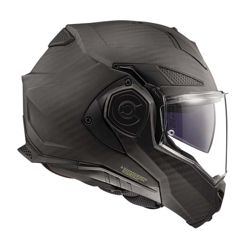 Preklápacia helma na motorku LS2 FF901 Advant X Solid Carbon matná čierna