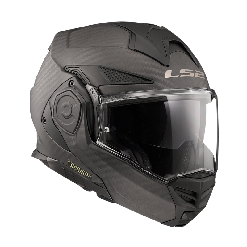 Preklápacia helma na motorku LS2 FF901 Advant X Solid Carbon matná čierna