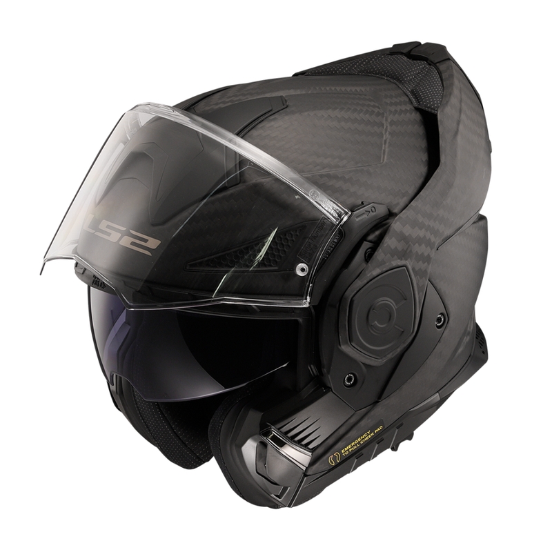 Preklápacia helma na motorku LS2 FF901 Advant X Solid Carbon matná čierna