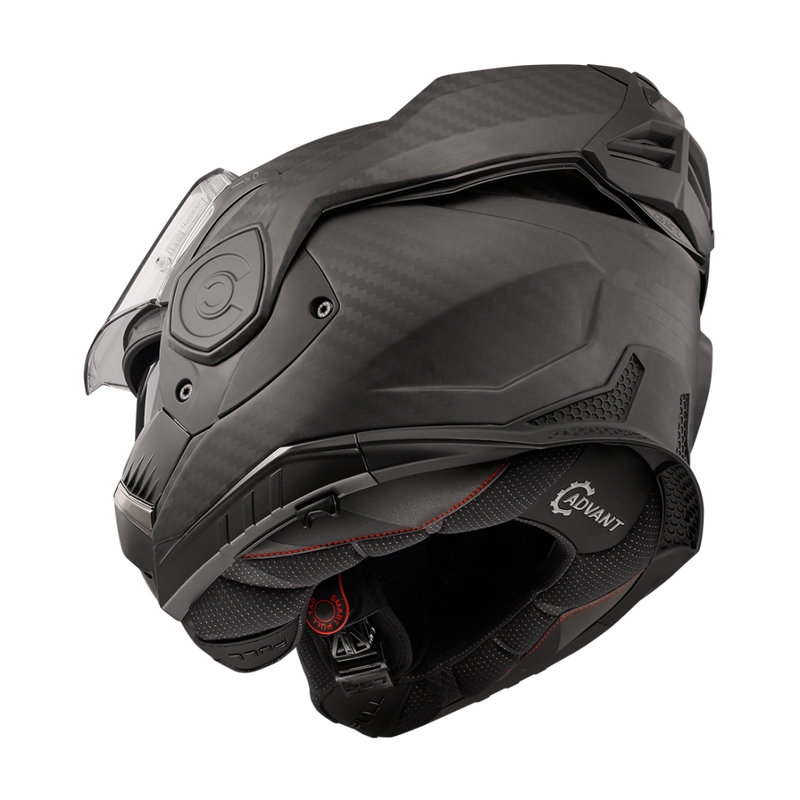 Preklápacia helma na motorku LS2 FF901 Advant X Solid Carbon matná čierna