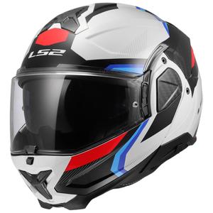 Preklápacia helma na motorku LS2 FF910 Advant II Triple bielo-modro-červená