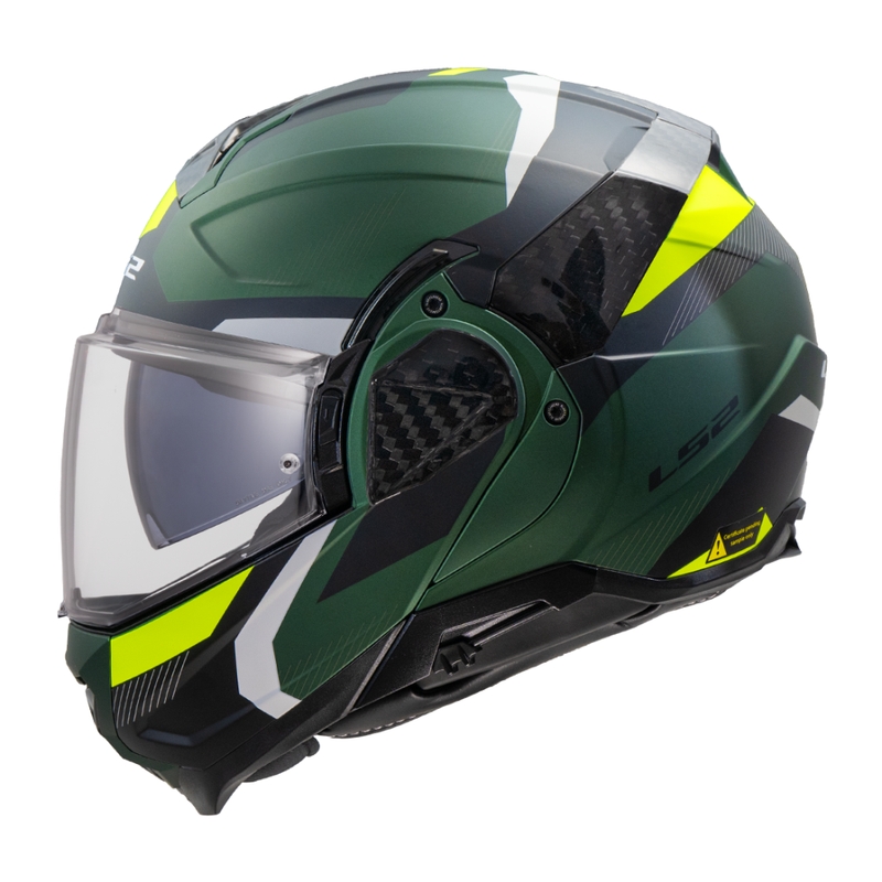 Preklápacia helma na motorku LS2 FF910 Advant II Triple olivovo zelená