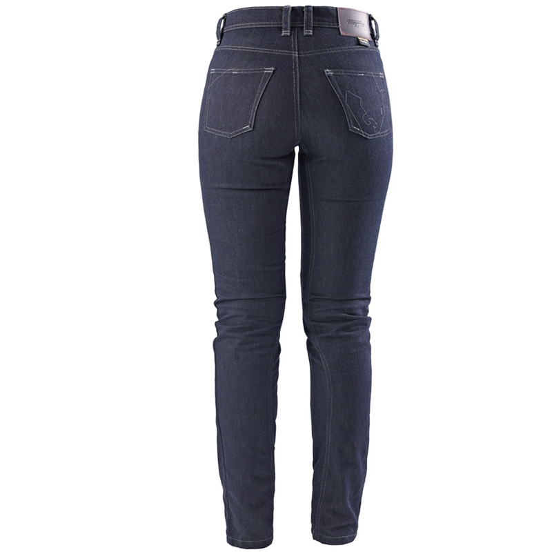 Dámske džínsy na motorku Furygan Nikita X Kevlar ® Mom Fit tmavo modré
