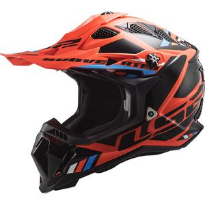Motokrosová prilba LS2 MX700 Subverter Stomp oranžovo-čierna