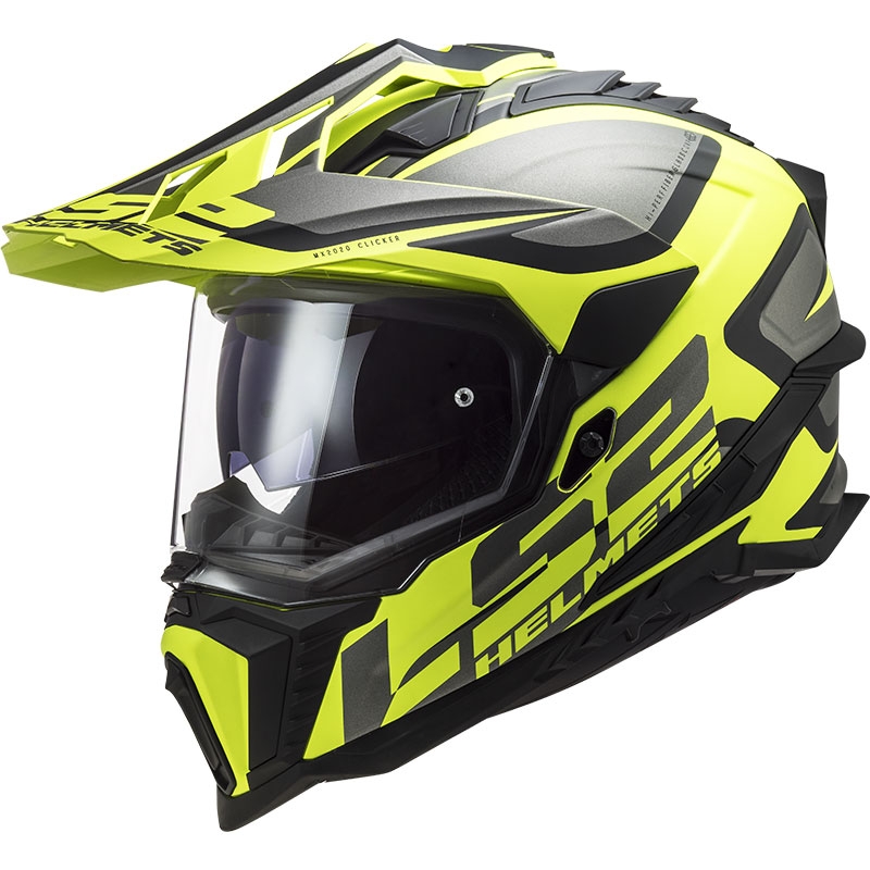 Enduro helma na motorku LS2 MX701 C Explorer Alter matná čierno-fluo žltá Veľkosť: S