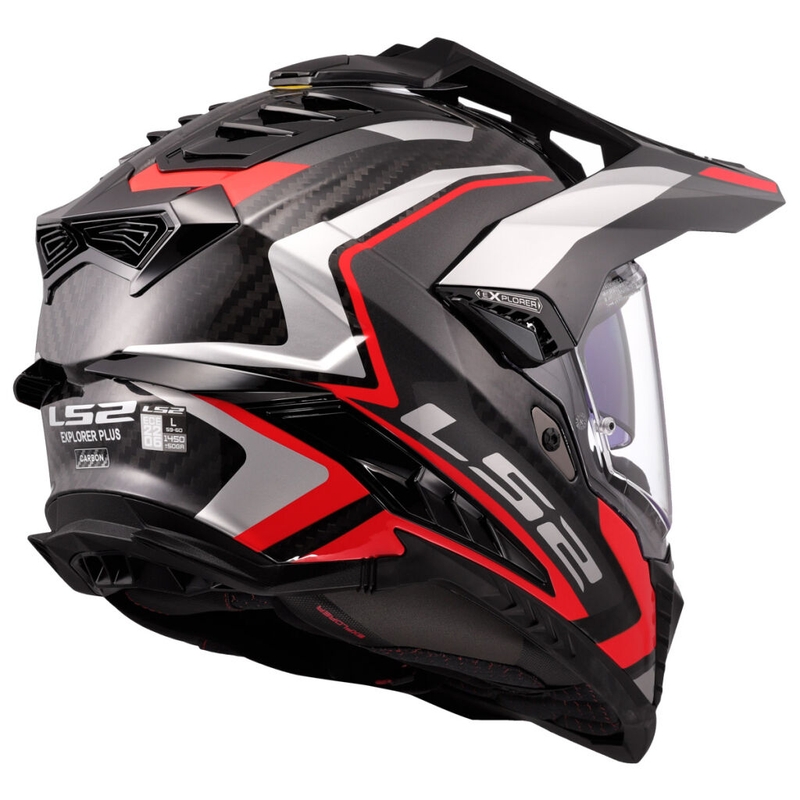Enduro helma na motorku LS2 MX701 Explorer C Frontier II červená