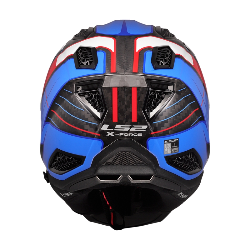 Motokrosová prilba LS2 MX703 X-Force Galuo bielo-červeno-modrá