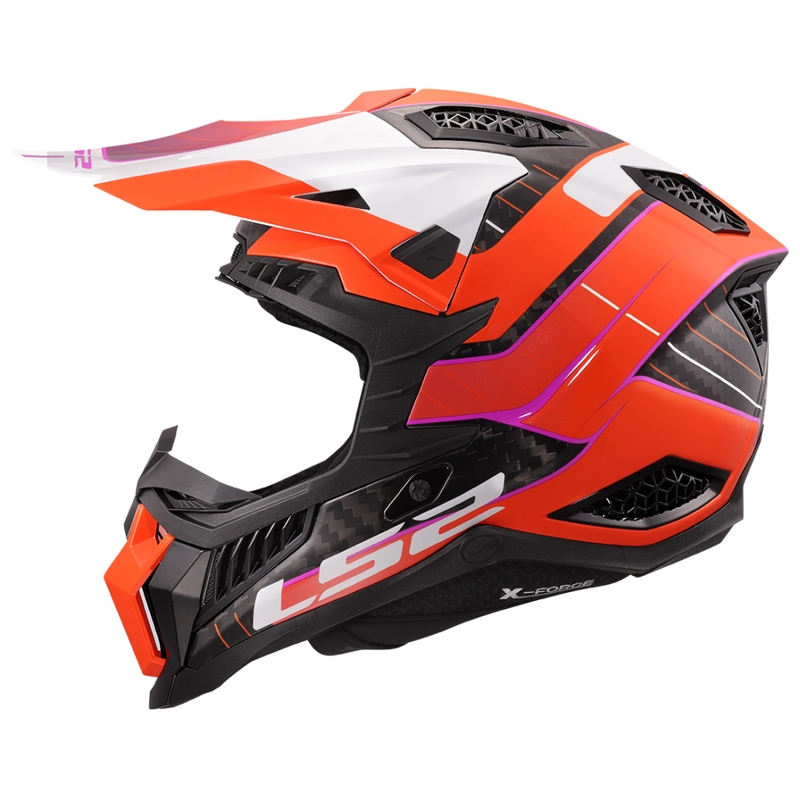 Motokrosová prilba LS2 MX703 X-Force Galuo oranžová