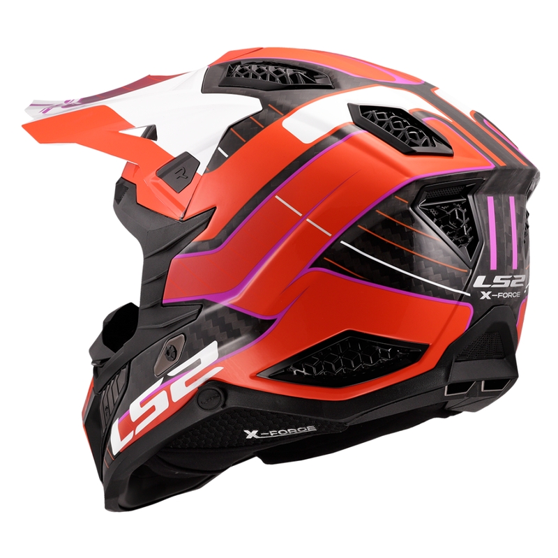 Motokrosová prilba LS2 MX703 X-Force Galuo oranžová