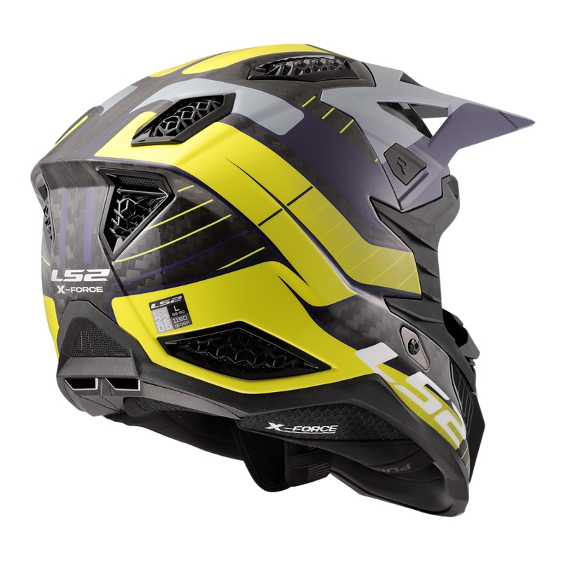Motokrosová prilba LS2 MX703 X-Force Galuo šedo-fluo žltá
