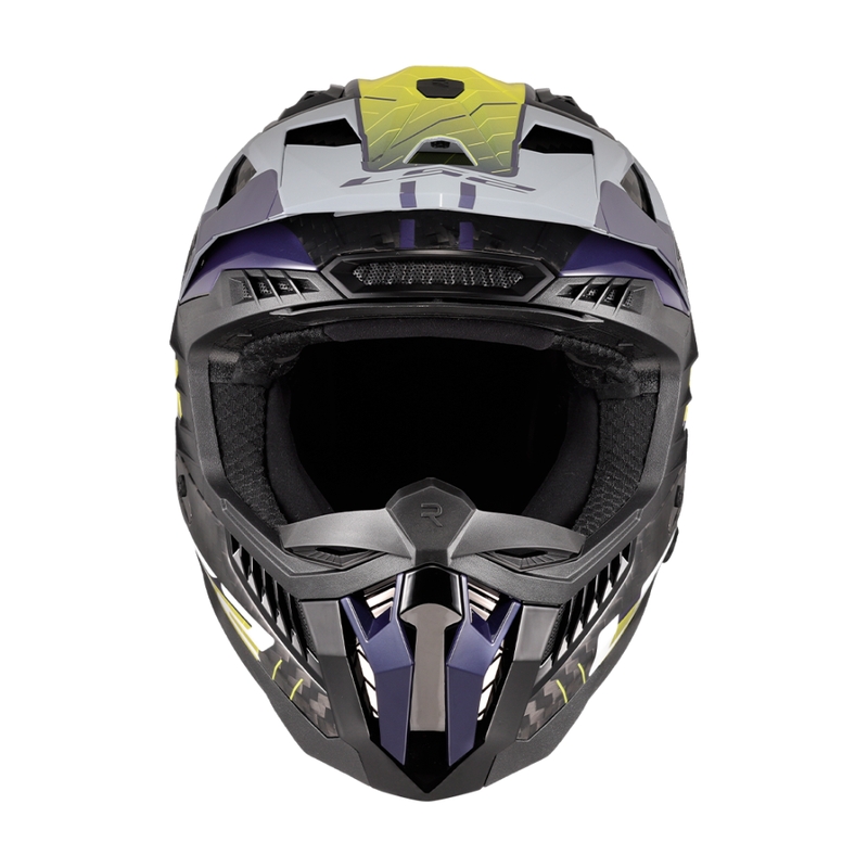 Motokrosová prilba LS2 MX703 X-Force Galuo šedo-fluo žltá
