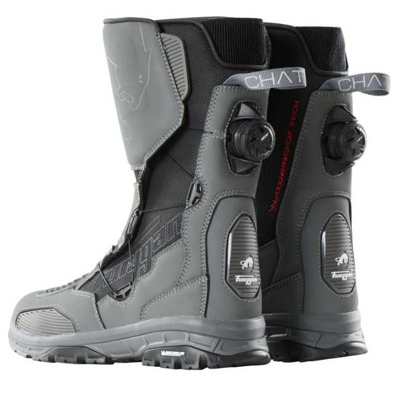 Topánky na motorku Furygan Chattan D3O® WP sivo-čierne