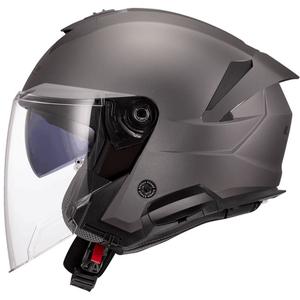 Otvorená prilba na motorku LS2 OF618 Verso II Solid matná titánová