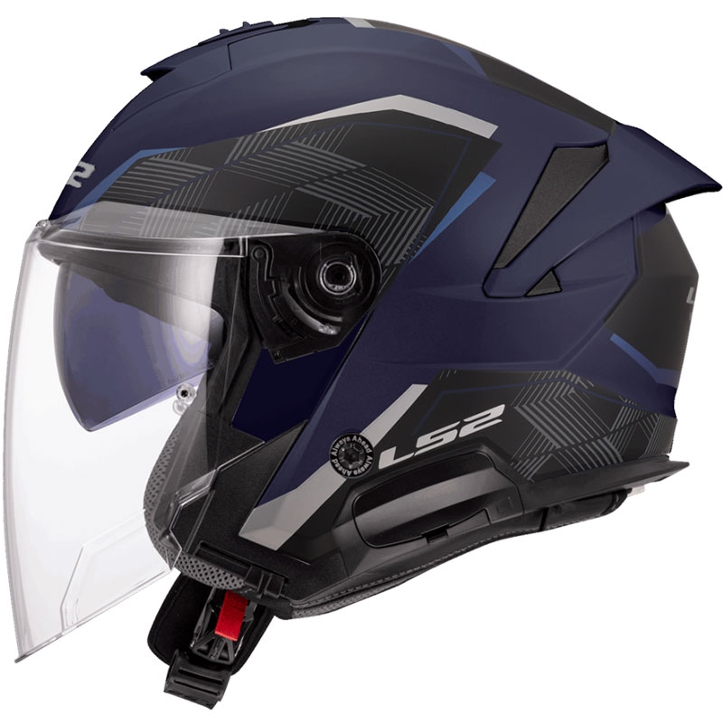 Otvorená prilba na motorku LS2 OF618 Verso II Air tmavo modrá Veľkosť: XS