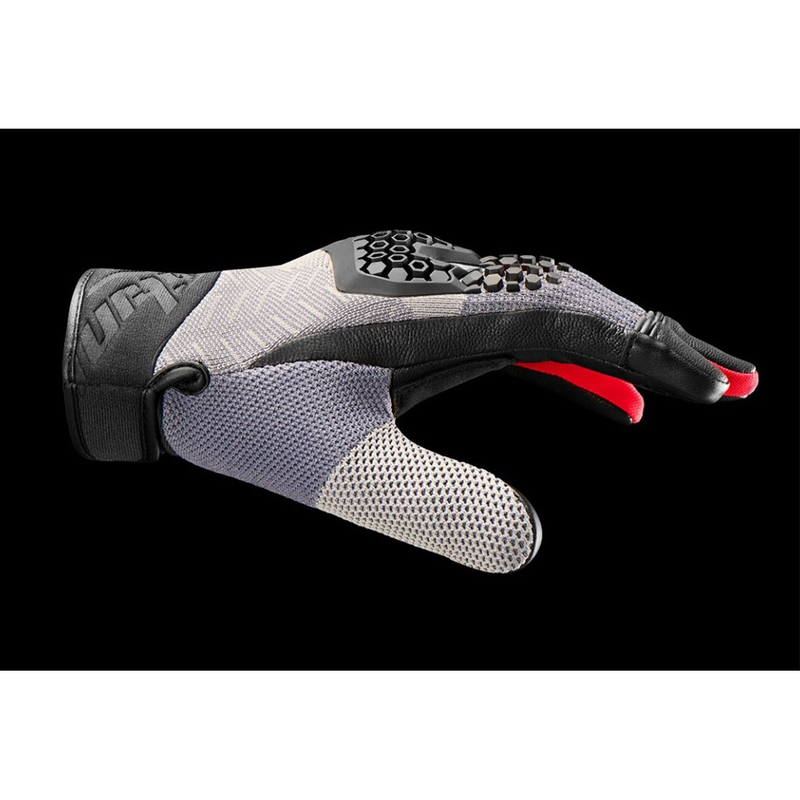 Rukavice na motorku Furygan Jack čierno-sivo-červené