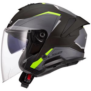 Otvorená prilba na motorku LS2 OF618 Verso II Air čierno-fluo žltá