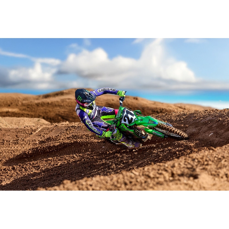 Motokrosový dres Alpinestars Supertech SX limitovaná edícia Dirt Studios bielo-fialovo-ružovo-fluo žltý