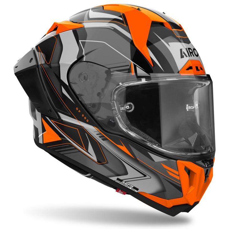 Integrálna helma na motorku Airoh GP800 Must oranžová