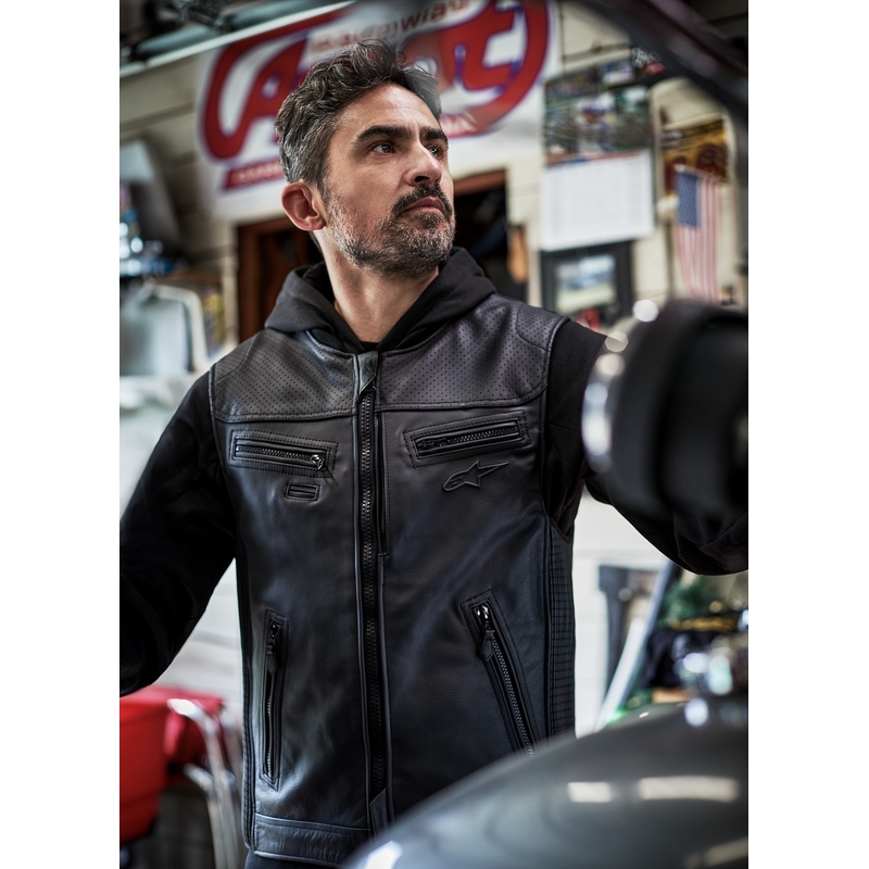 Airbagová vesta Alpinestars TECH-AIR®3 V2 LEATHER system čierna