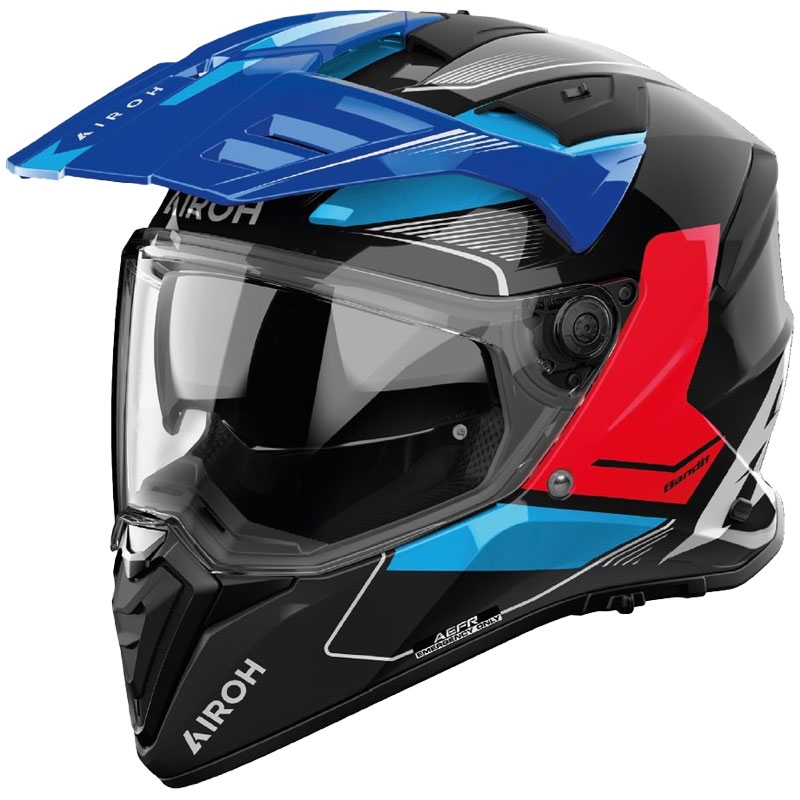 Enduro helma na motorku Airoh Bandit Tune modro-červená Veľkosť: XL