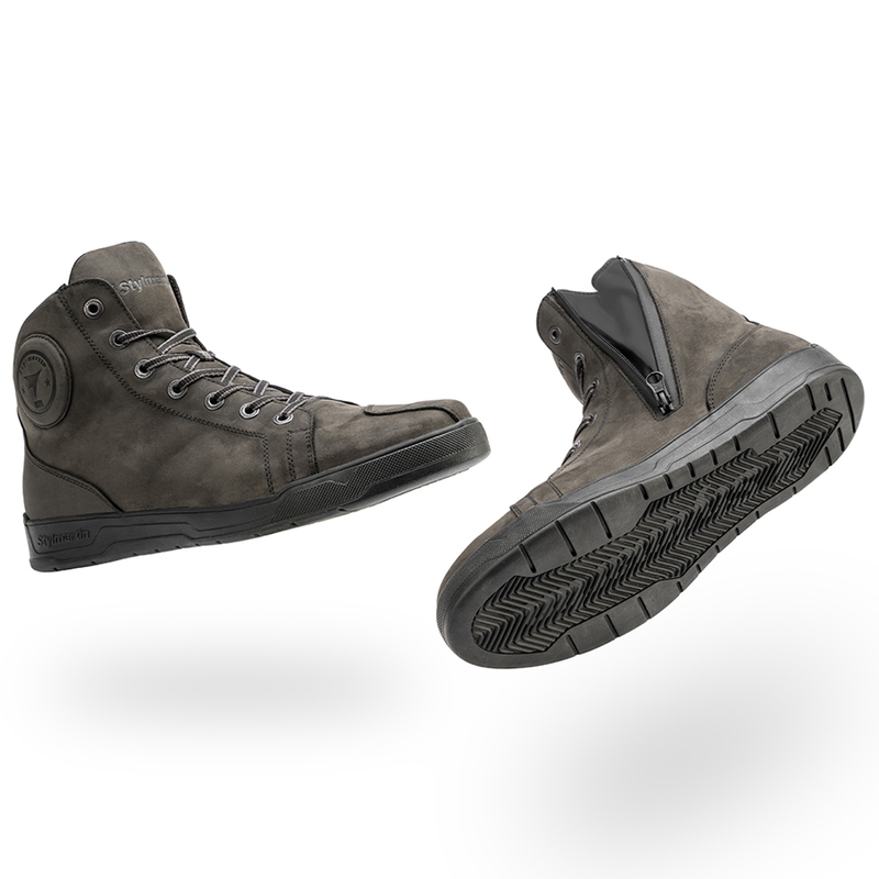 Topánky na motorku Stylmartin Tank WP tmavo sivé