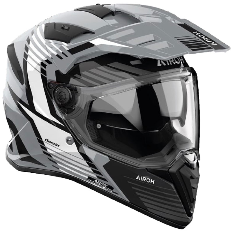 Enduro helma na motorku Airoh Bandit Spicy sivá Veľkosť: XS