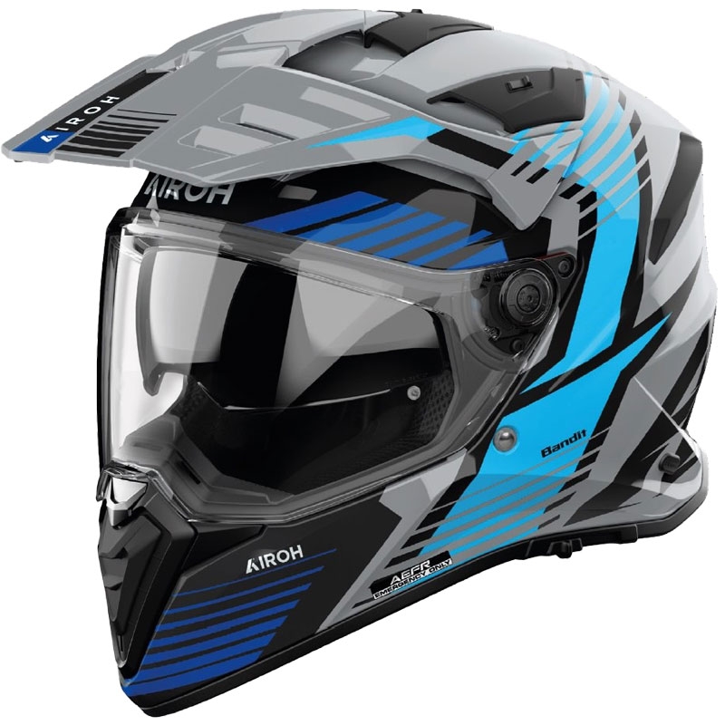 Enduro helma na motorku Airoh Bandit Spicy modrá Veľkosť: XS