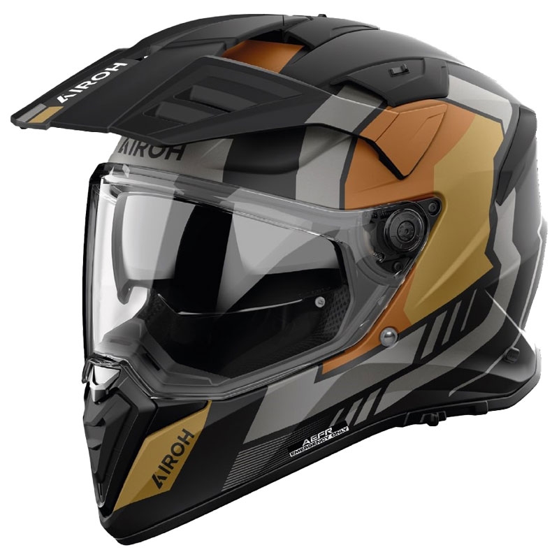 Enduro helma na motorku Airoh Bandit Horn matná zlatá Veľkosť: XS