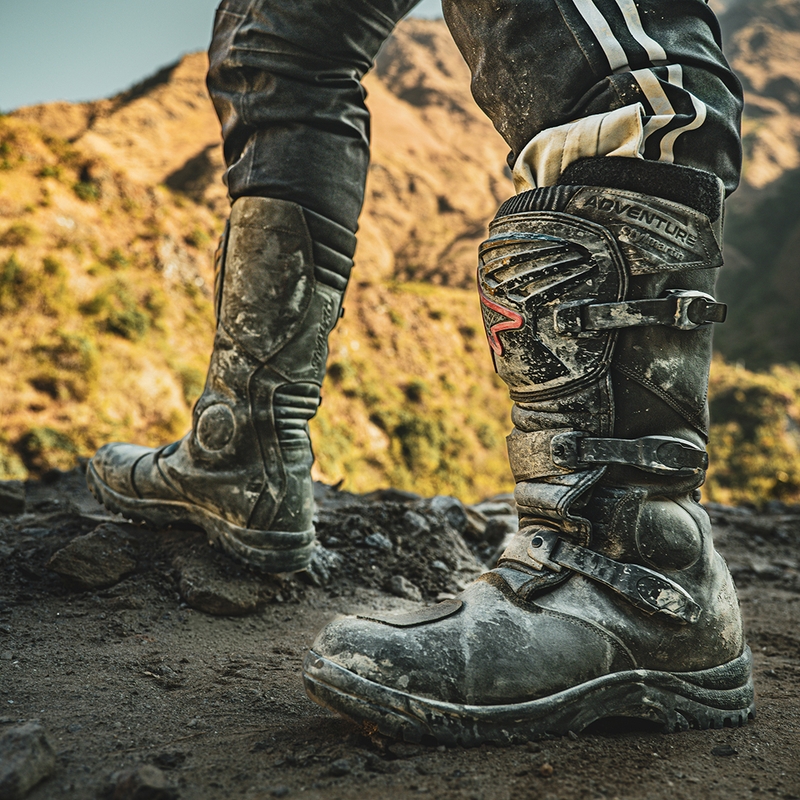 Topánky na motorku Stylmartin Overlander WP hnedé