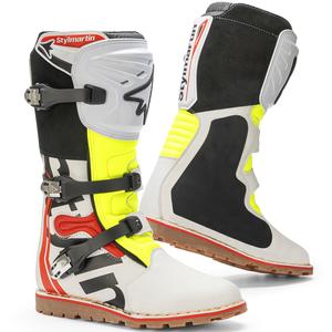 Topánky na motorku Stylmartin Impact Pro.2 bielo-čierno-fluo žlté