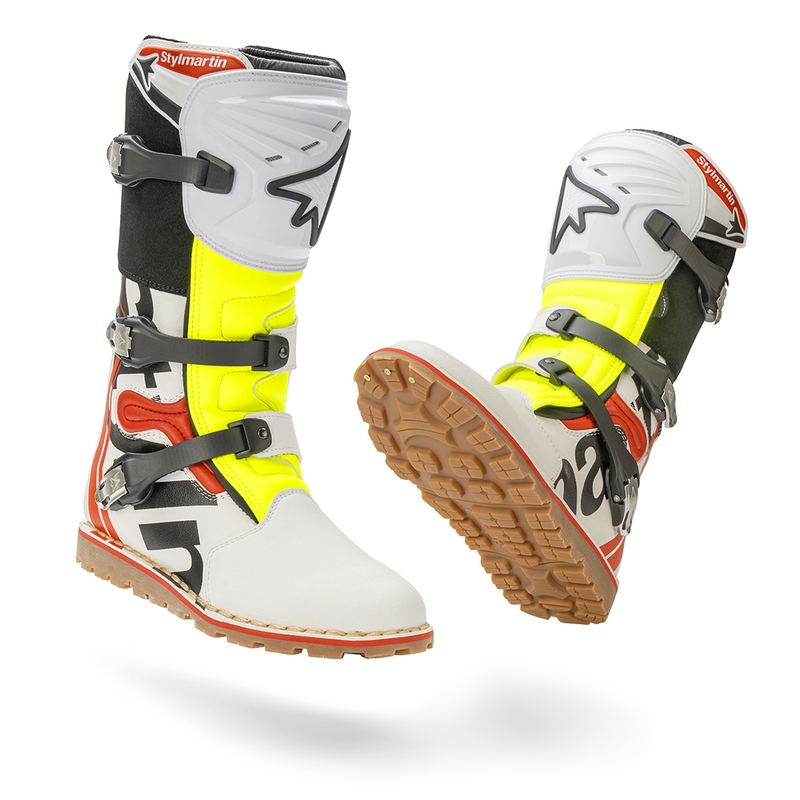 Topánky na motorku Stylmartin Impact Pro.2 bielo-čierno-fluo žlté