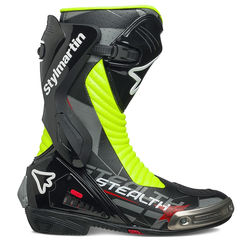 Topánky na motorku Stylmartin Stealth Evo Air čierno-fluo žlté