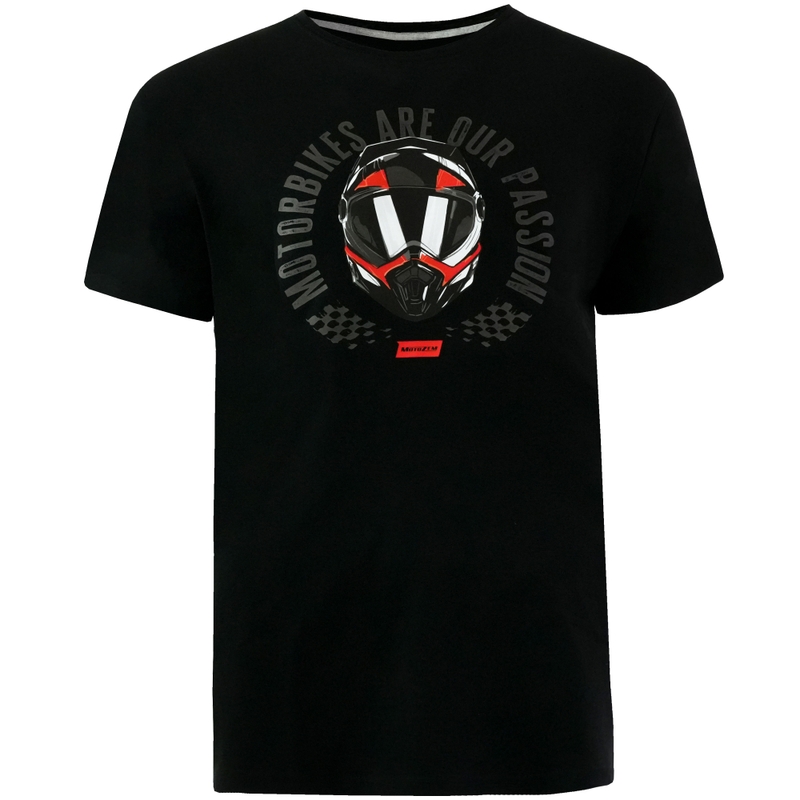 Tričko MotoZem Motorbikes are our passion čierne