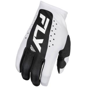 Motokrosové rukavice FLY Racing Lite bielo-čierne
