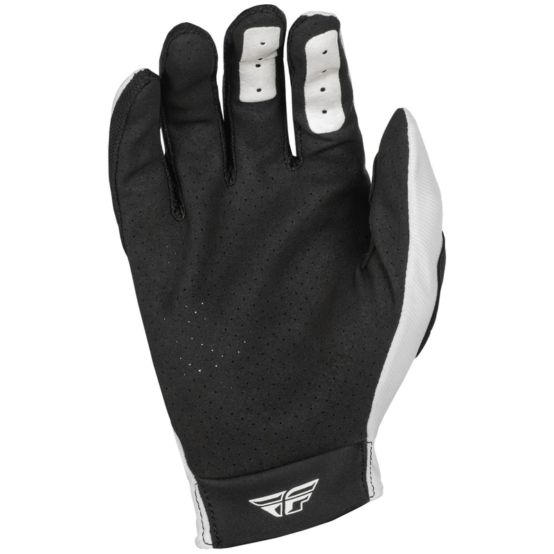 Motokrosové rukavice FLY Racing Lite bielo-čierne