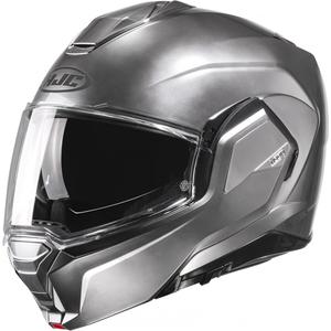 Preklápacia helma na motorku HJC i100 Solid strieborná