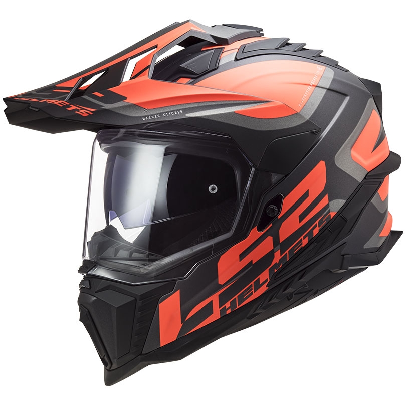 Enduro helma LS2 MX701 Explorer Alter čierno-fluo oranžovo-šedá matná Veľkosť: 3XL