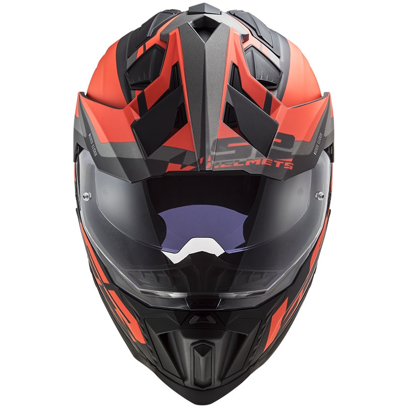 Enduro helma LS2 MX701 Explorer Alter čierno-fluo oranžovo-šedá matná