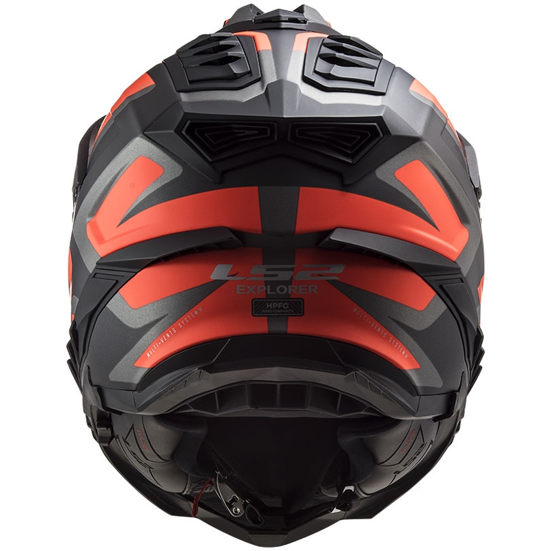 Enduro helma LS2 MX701 Explorer Alter čierno-fluo oranžovo-šedá matná