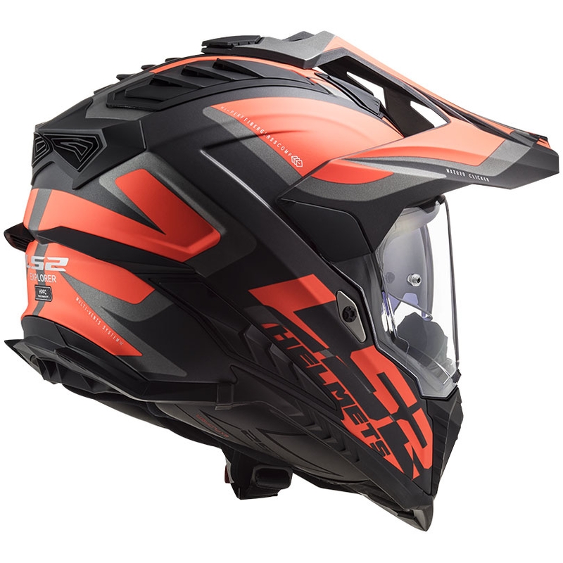 Enduro helma LS2 MX701 Explorer Alter čierno-fluo oranžovo-šedá matná