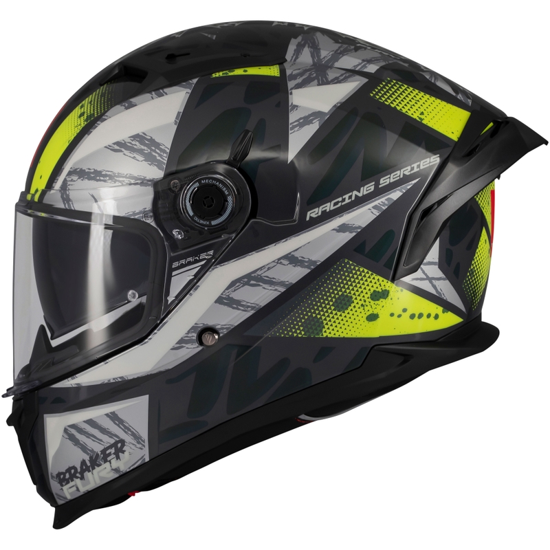 Integrálna prilba na motorku MT Braker SV Fury šedo-fluo žltá