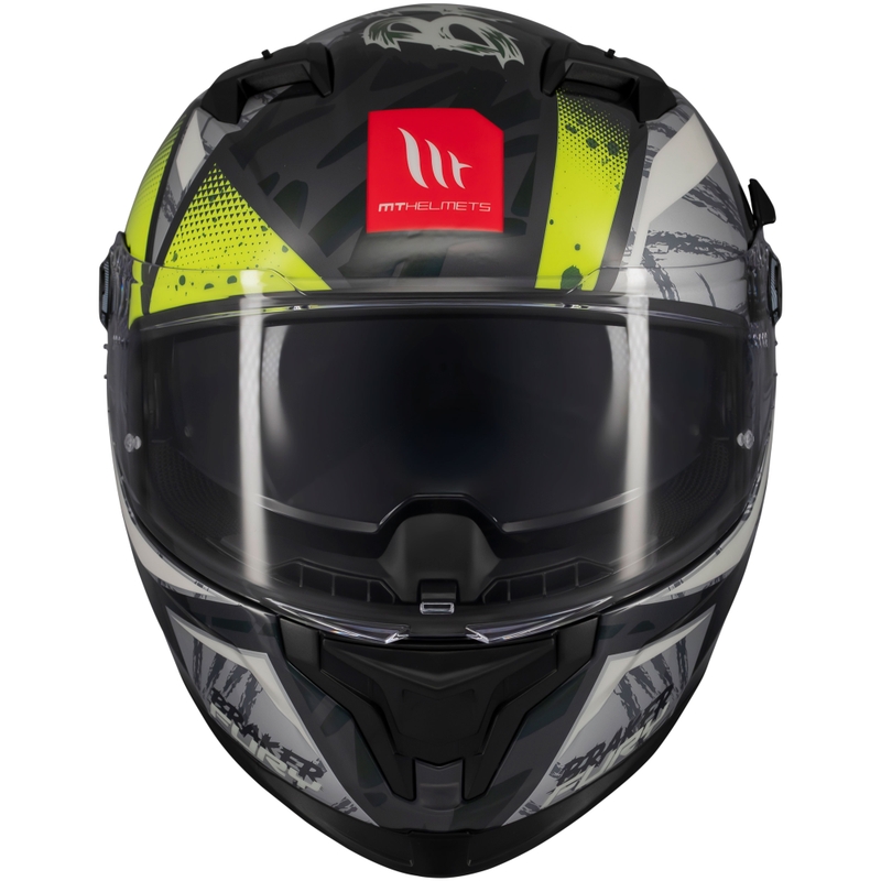 Integrálna prilba na motorku MT Braker SV Fury šedo-fluo žltá