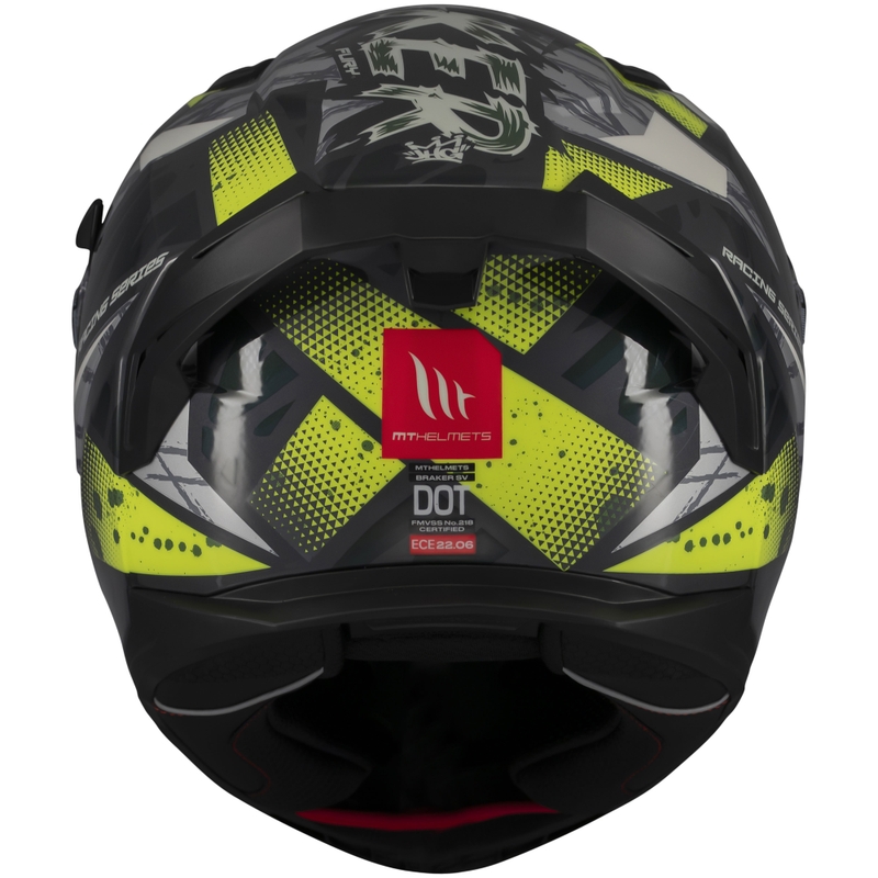 Integrálna prilba na motorku MT Braker SV Fury šedo-fluo žltá
